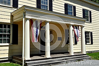 New York City: Entrance to 1750 Rufus King House Editorial Stock Photo