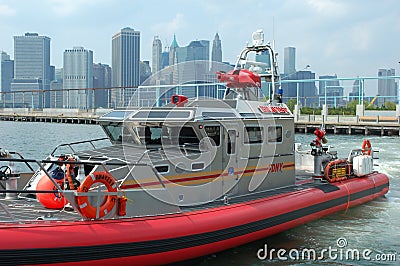 New York City Fire Boat Editorial Stock Photo