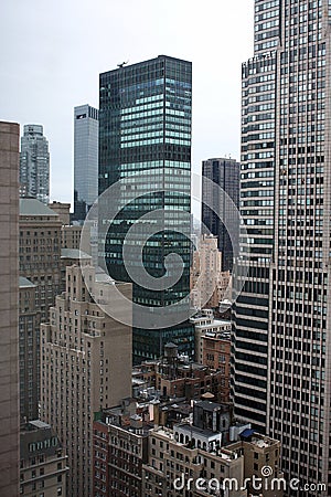 New York City High-rise Office Buildings Stock Photo