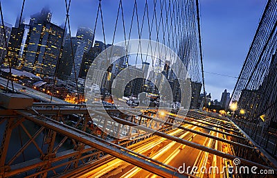 New York City lights Stock Photo