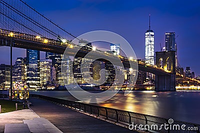 New York City lights Stock Photo