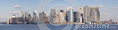 New York City/Lower Manhattan skyline Stock Photo