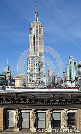 New York City Manhattan midtown view with Empire State Building, NYC Editorial Stock Photo
