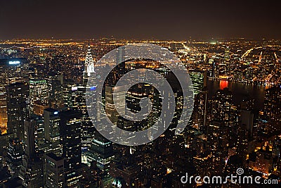 New York City Manhattan panorama Editorial Stock Photo