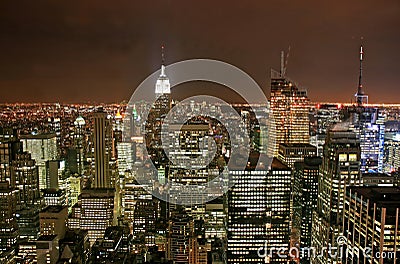 New York City midtown skyline Stock Photo