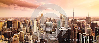 New York City panorama Stock Photo