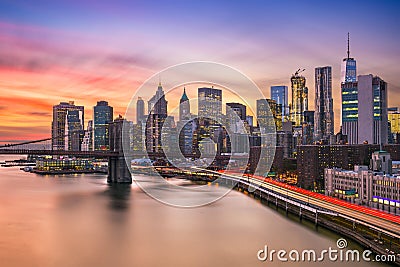 New York City Skyline Editorial Stock Photo