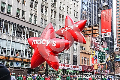 Macy`s Thanksgiving Day parade in New York City Editorial Stock Photo