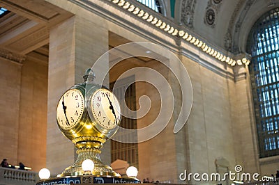 Central Main Concourse Clock at Grand Central Terminal Editorial Stock Photo