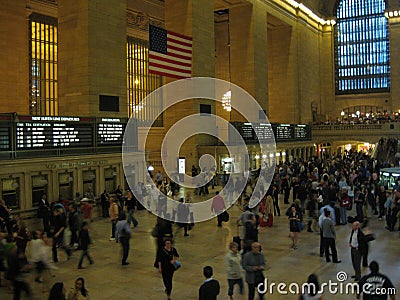 Central Station New York City, the Arrival and departure hall Editorial Stock Photo