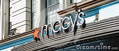famous Macys department store, in New York City Editorial Stock Photo