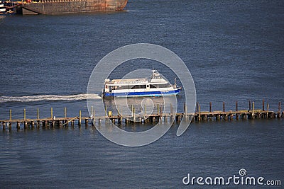 New York City Water Taxi Editorial Stock Photo