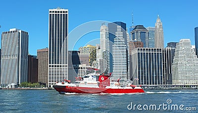 New York Fire Department vessel Editorial Stock Photo