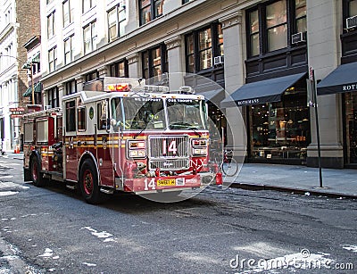 New York fire truck Editorial Stock Photo