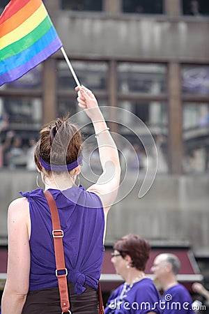 New York Gay Pride March 2010 Editorial Stock Photo