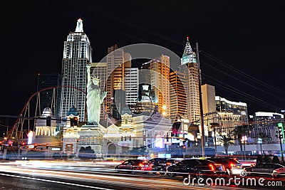 New York New York hotel and casino in Las Vegas. Editorial Stock Photo