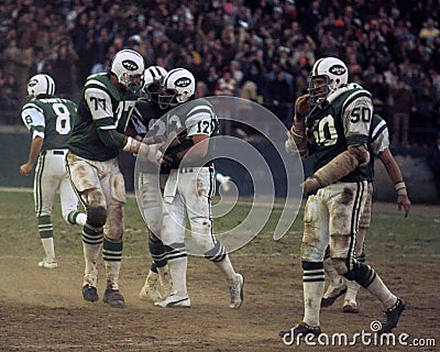 New York Jets congratulate Joe Namath Editorial Stock Photo