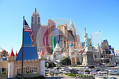 USA, Nevada/Las Vegas: Hotel New York Editorial Stock Photo