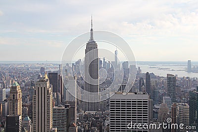 New York Manhattan view over Manhattan Stock Photo