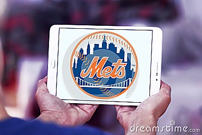 New York Mets baseball team logo Editorial Stock Photo