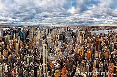 New York midtown skyscrapers Stock Photo