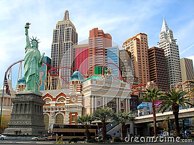 New York New York Hotel, Las Vegas Editorial Stock Photo