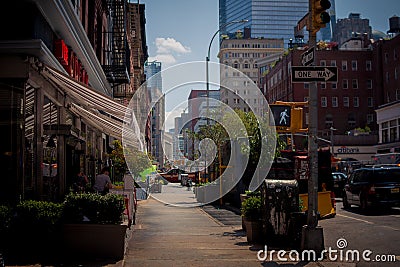 Exterior of the Odeon at W Broadway and Thomas Street Editorial Stock Photo