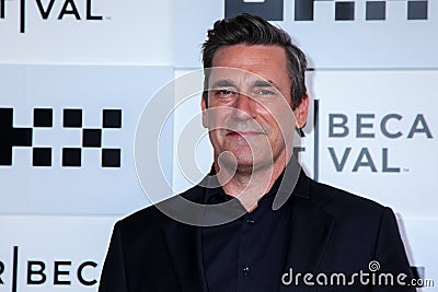 Actor Jon Hamm attending at `Corner Office` 2022 Tribeca Film Festival at Stella Artois Theater at BMCC Tribeca Perfo Editorial Stock Photo