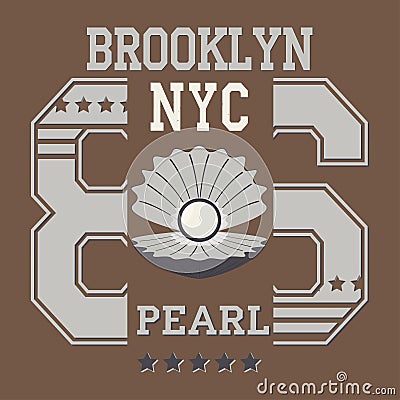 New york pearl Vector Illustration