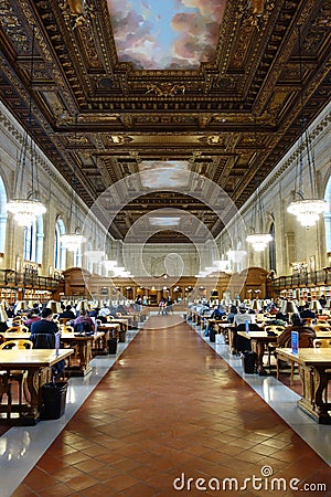 New York Public Library Editorial Stock Photo