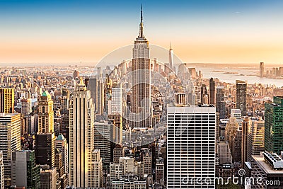 New York skyline on a sunny afternoon Stock Photo