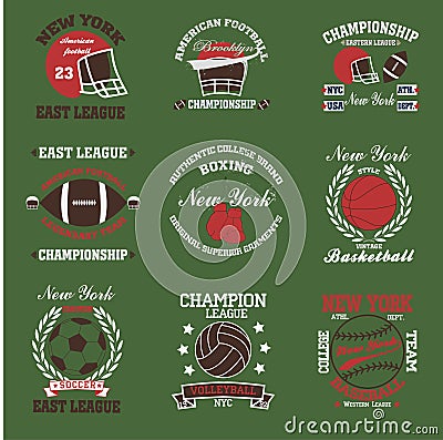 New york sport t-shirt Vector Illustration