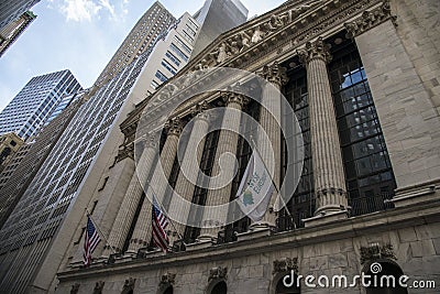 The New york Stock Exchange. Editorial Stock Photo