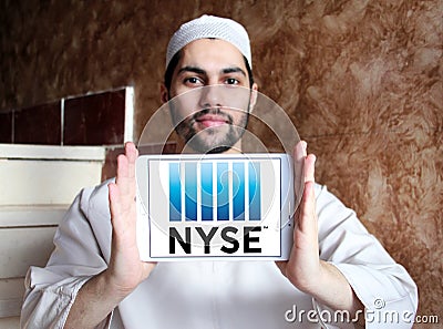 New York Stock Exchange, NYSE logo Editorial Stock Photo