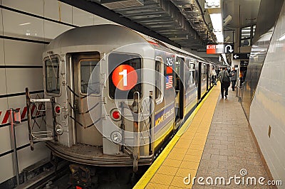 New york subway Editorial Stock Photo