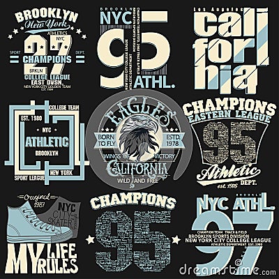 New York t-shirt graphics Vector Illustration