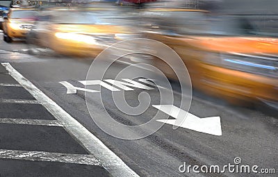 New York taxi Stock Photo