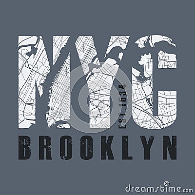 New York tee print. T-shirt design graphics stamp label typography. Vector Illustration