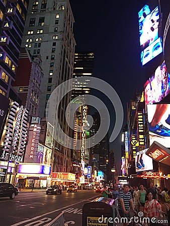 New York Time Square Editorial Stock Photo