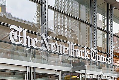 New York Times Headquarters in Manhattan New York City Editorial Stock Photo