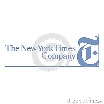 The new york times logo news Editorial Stock Photo