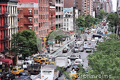 New York traffic Editorial Stock Photo