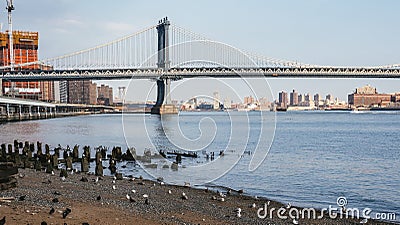 Manhattan Bridge, New York Stock Photo