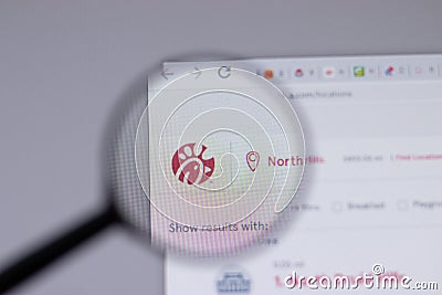 New York, USA - 18 March 2021: Chick-fil-A company logo icon on website, Illustrative Editorial Editorial Stock Photo