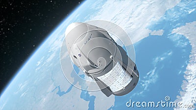 New york, USA - May 31, 2020: SpaceX launched Crew Dragon mission. Editorial Stock Photo