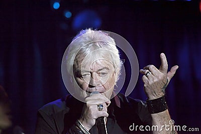 Lead singer Russell Hitchcock of Air Supply performs at B.B. Kin Editorial Stock Photo