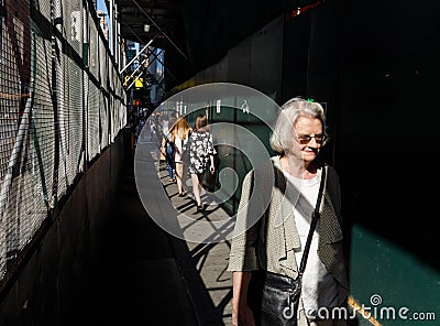 Manhattan street scene Editorial Stock Photo