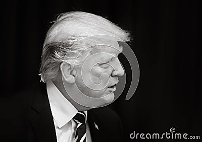 President of the United States Donald Trump Editorial Stock Photo