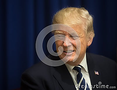 President of the United States Donald Trump Editorial Stock Photo