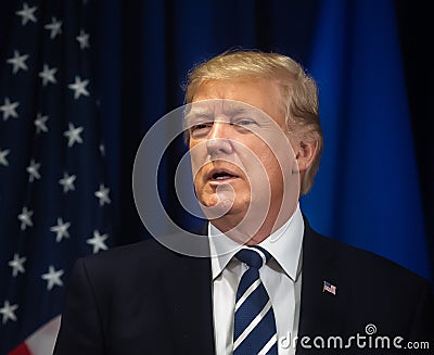 President of the United States Donald Trump Editorial Stock Photo